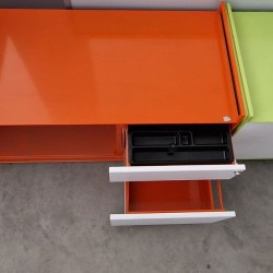Mueble bajo armario + cajones colores