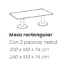 Mesas de Reuniónes EURO Peana Metal