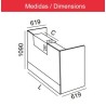 Mostrador Recepción TEKNO Medidas 120-140-160